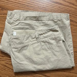 Talbots High-Waist Women's Shorts — Light Beige